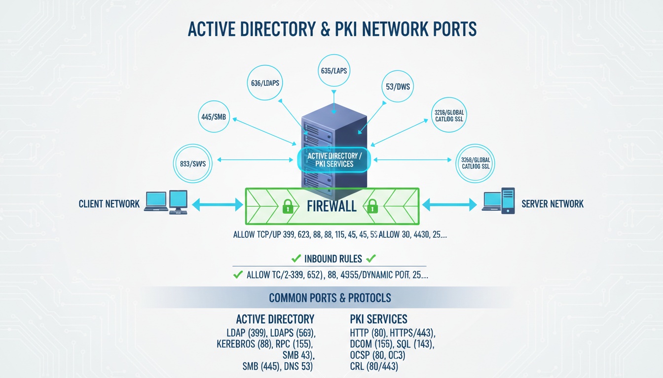 Ports Required for Active Directory and PKI: A Complete Guide