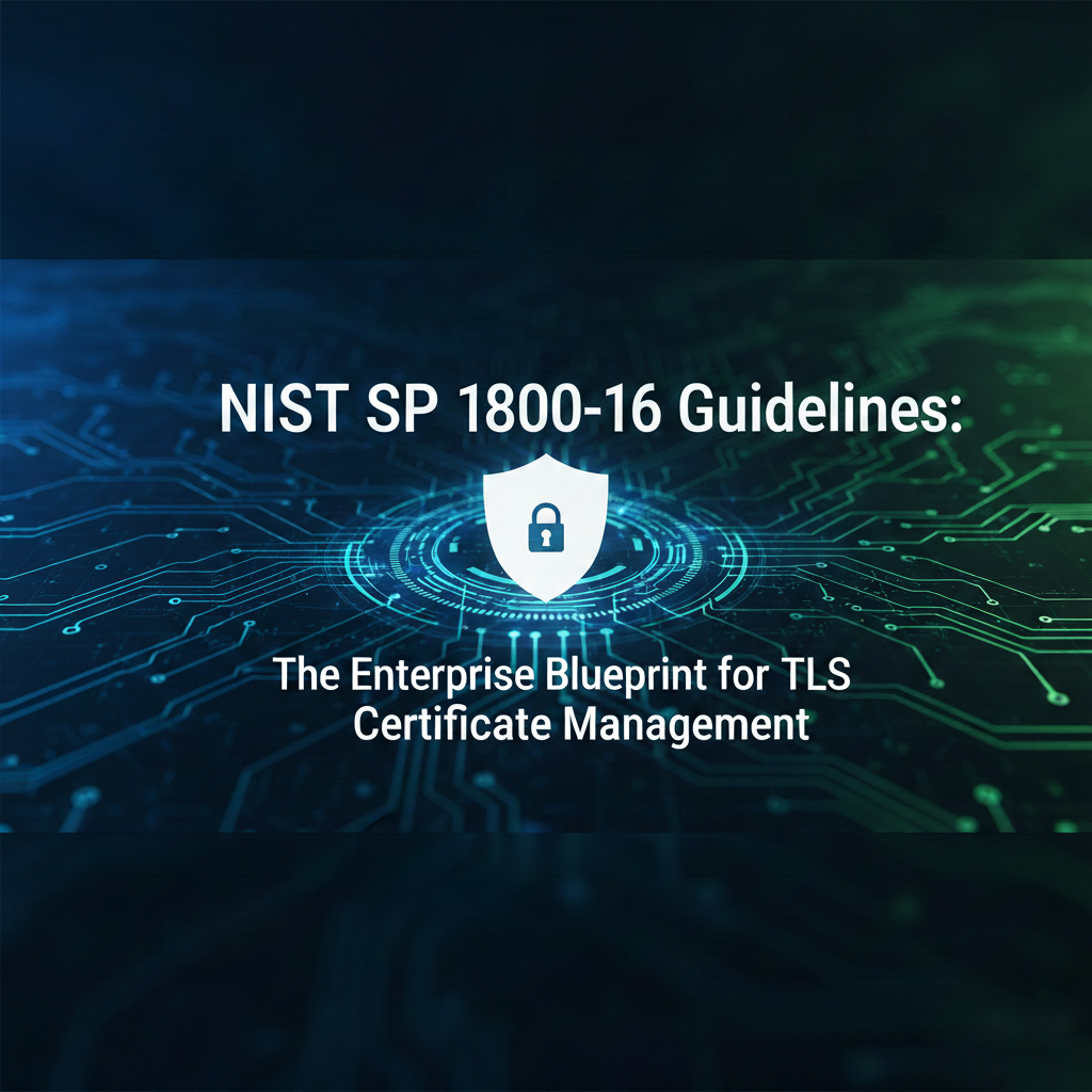NIST SP 1800-16 Guidelines: The Enterprise Blueprint for TLS Certificate Management