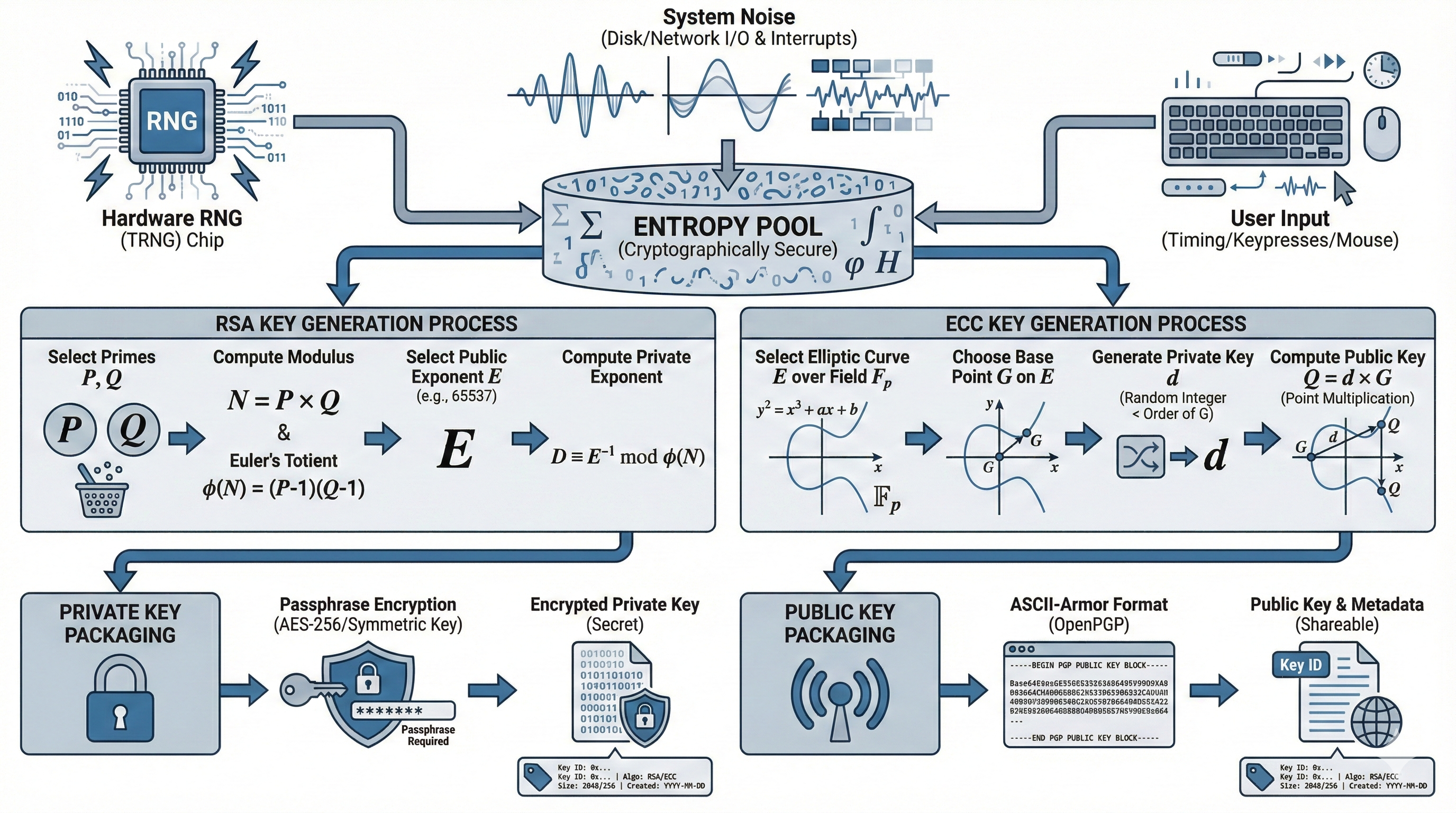 PGP Key Generation Technical Process