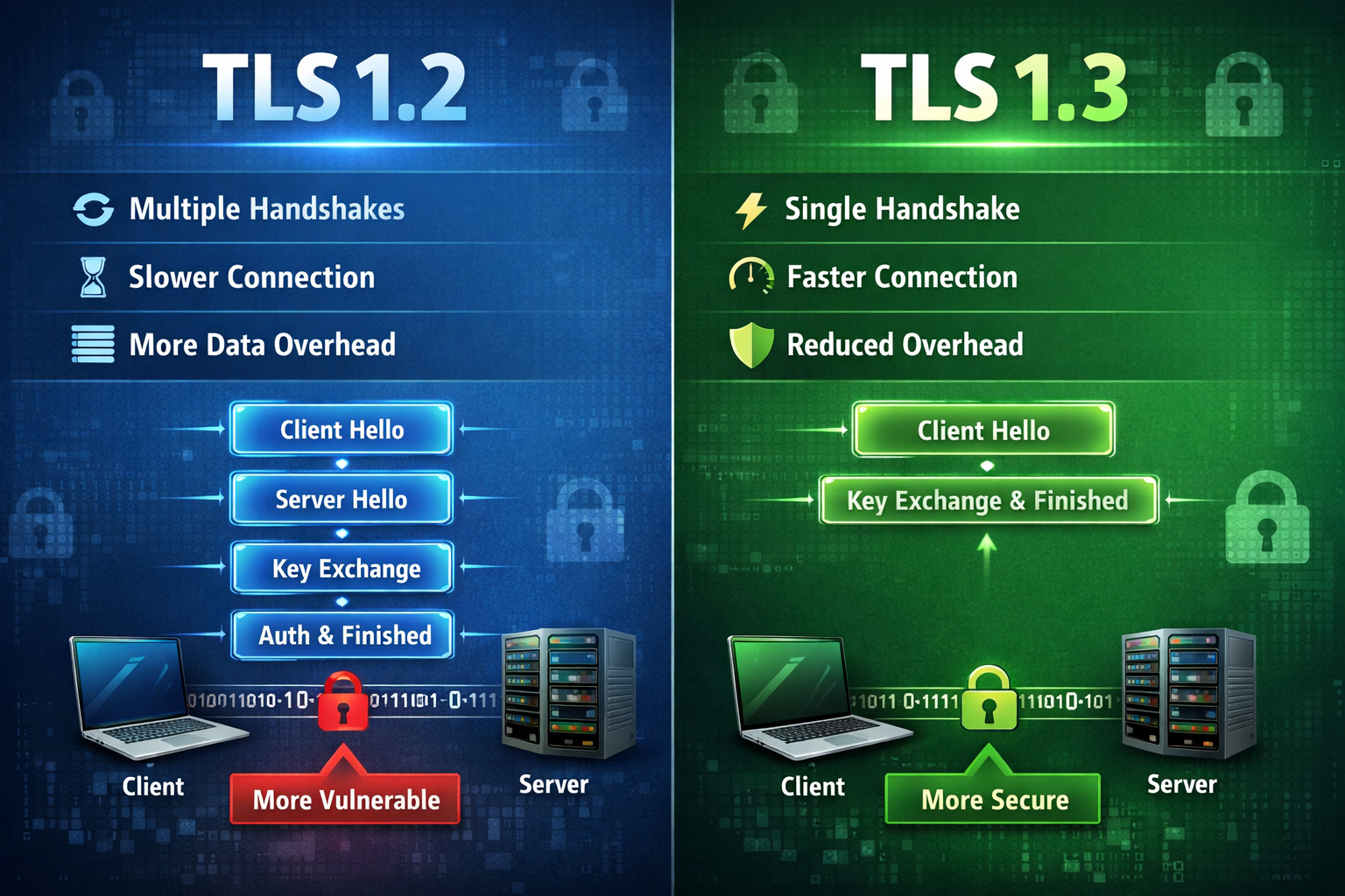 TLS 1.2 vs TLS 1.3: Security, Speed & Migration Guide