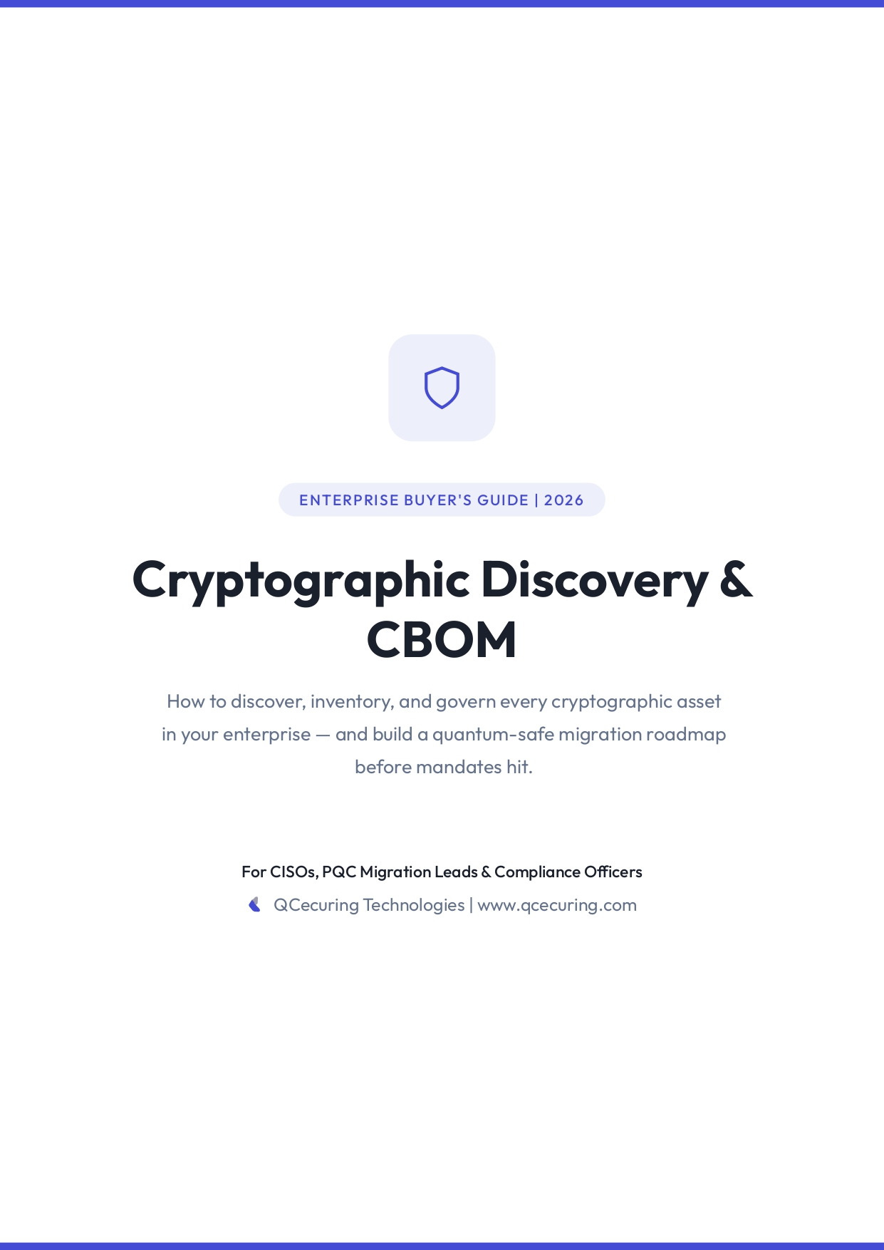 Buyer's Guide: Cryptographic Discovery & CBOM