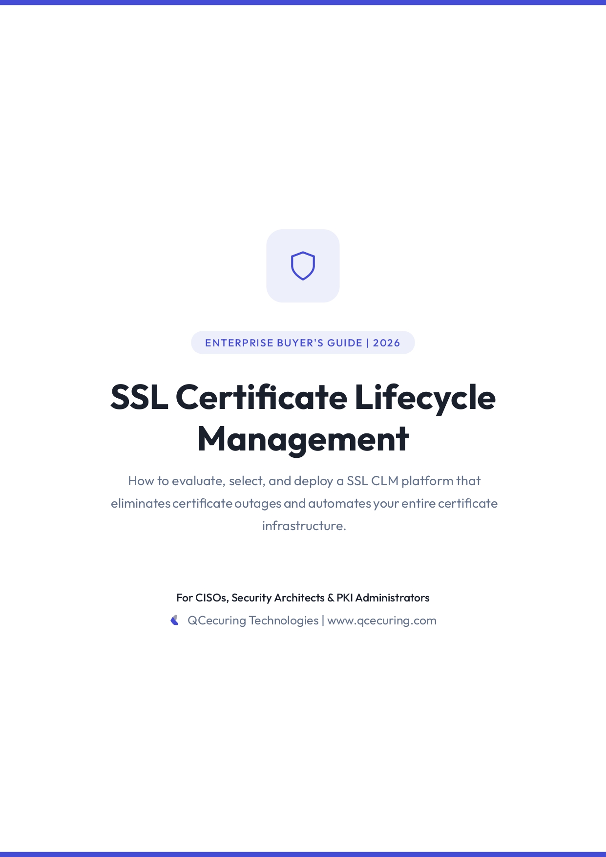 Buyer's Guide: Certificate Lifecycle Management